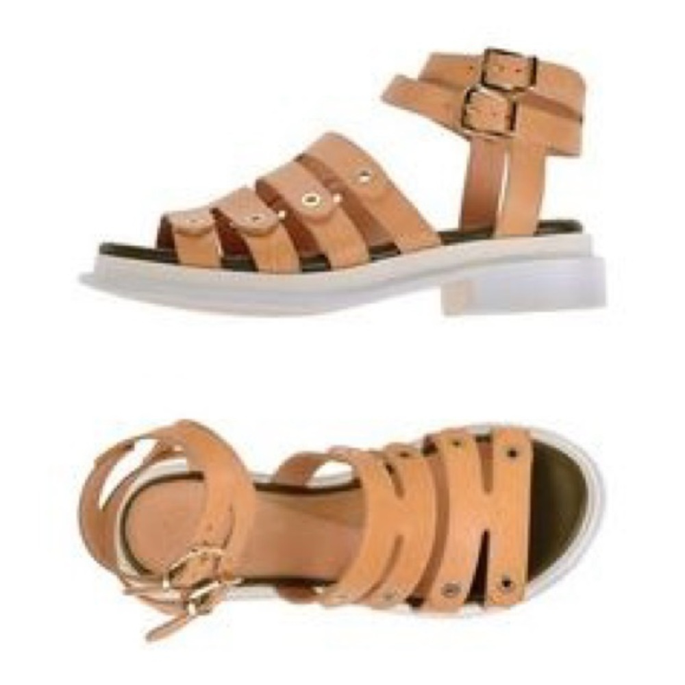 ROBERT CLERGERIE TAN SANDALS!!!